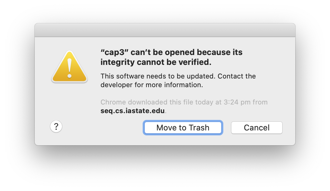 mac os security update could not be verified