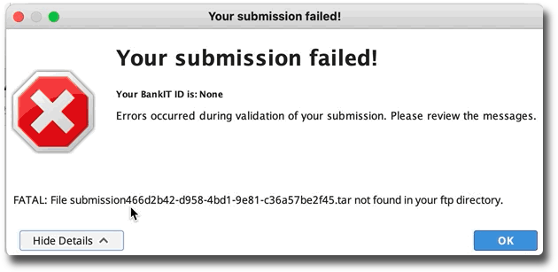 Genabnk submission failing message .png